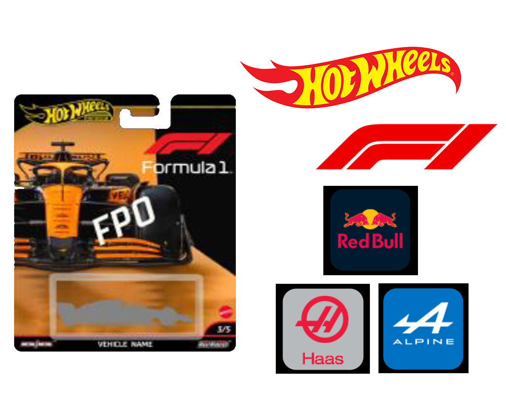 Hot Wheels 1:64 Formula 1 2025 Factory Sealed Case - F Assortment