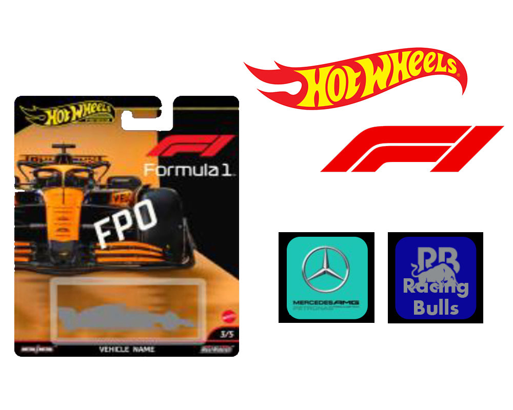 Hot Wheels 1:64 Formula 1 2025 Factory Sealed Case - H Assortment