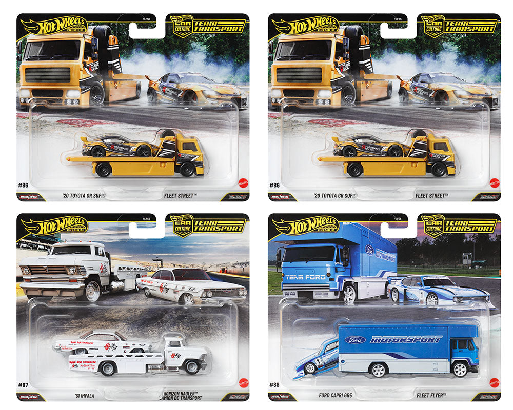 Hot Wheels 1:64 Team Transport 2025 J Case Assortment | Unrivaled USA