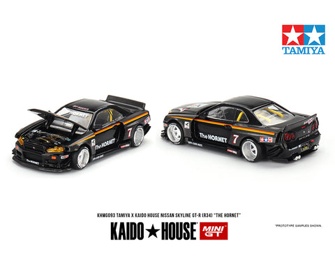 Kaido House x Mini GT 1:64 Mini GT 1:64 Tamiya Nissan Skyline GT-R (R34) "The Hornet" - Unrivaled USA