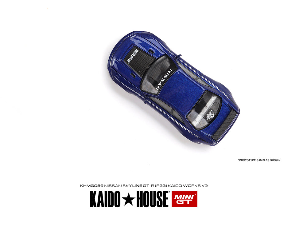 Preorder) Kaido House x Mini GT 1:64 Nissan Skyline GT-R (R33) Kaido Works  V2 | Unrivaled USA