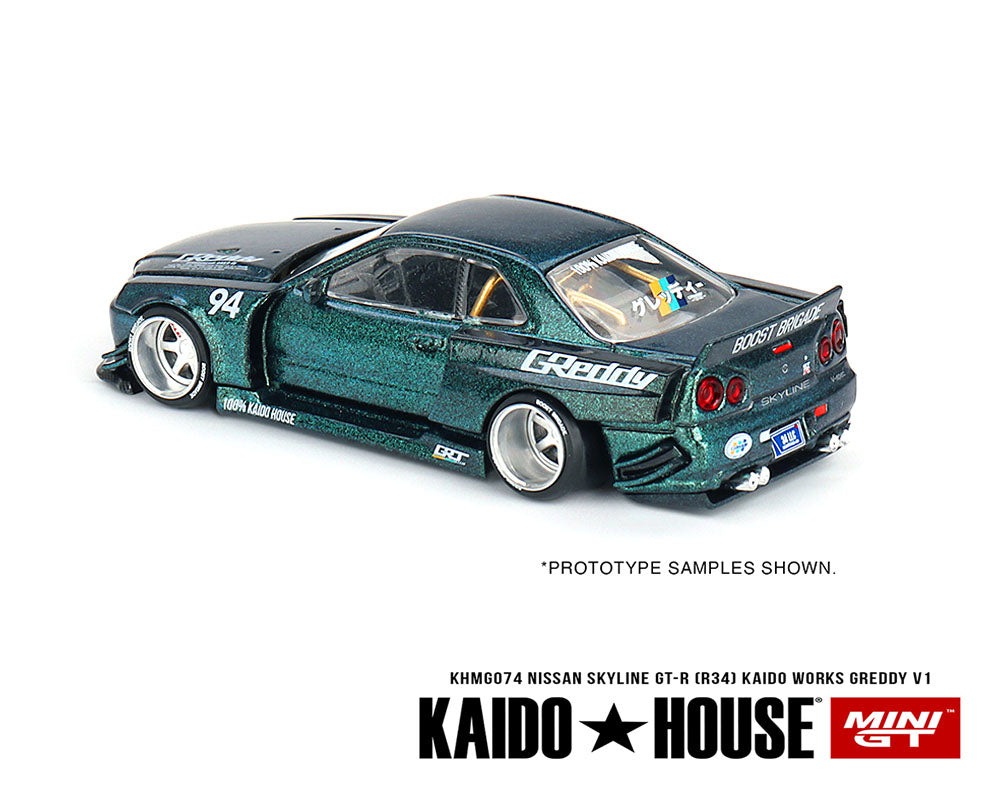 Mini GT Kaido House 055 Nissan Skyline GT-R (R34) Kaido Works