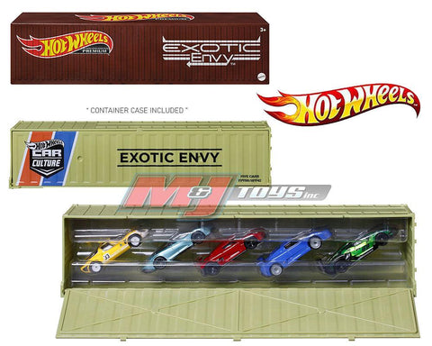 Hot Wheels 1:64 Car Culture Container Bundle Factory Sealed Set - Exotic Envy - Unrivaled USA