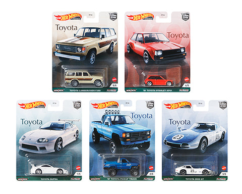 Hot Wheels 1:64 2021 Car Culture Complete Set - Toyota - Unrivaled USA