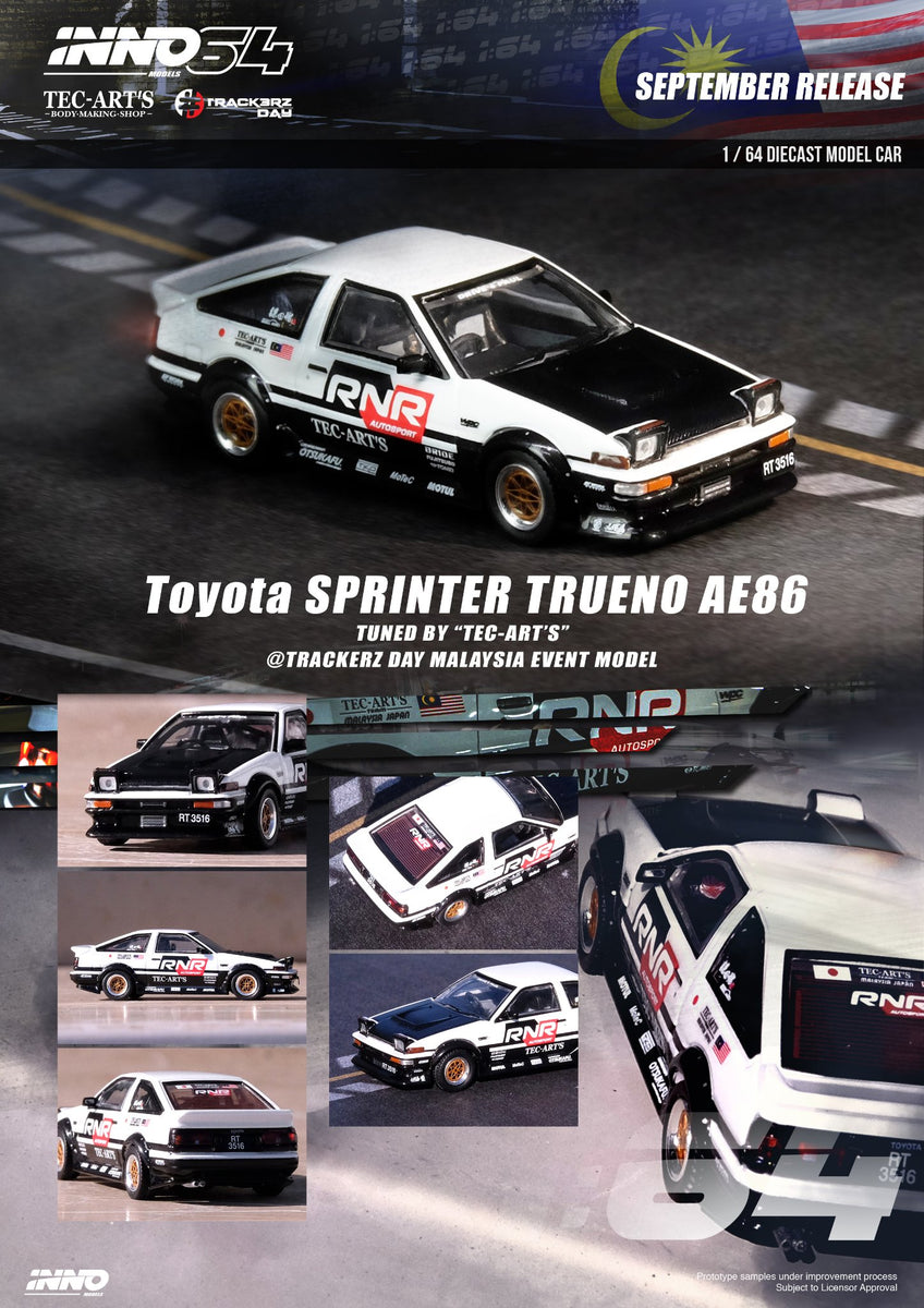 Inno64 1:64 Toyota Sprinter Trueno (AE86) Tuned by 