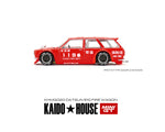 Kaido House x Mini GT 1:64 Datsun Kaido 510 Wagon Fire Version 1 (Red) Limited Edition - Unrivaled USA