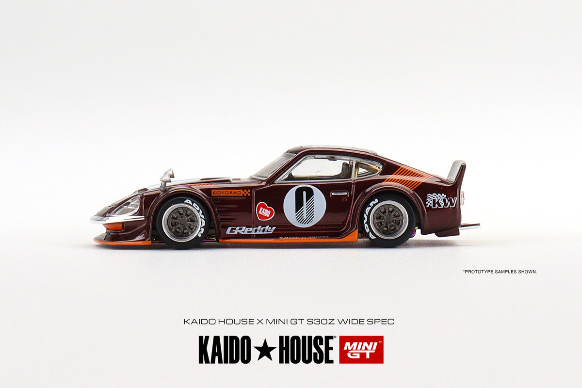 Kaido House x Mini GT Datsun Fairlady S30Z Widespec (Dark Red)