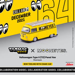Tarmac Works x Mooneyes 1:64 Volkswagen Type II (T2) Panel Van with Roof Rack - COLLAB64 - Unrivaled USA