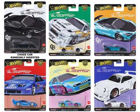 Hot Wheels 1:64 Car Cultures 2025 Factory Sealed Case - Silhouettes - Unrivaled USA