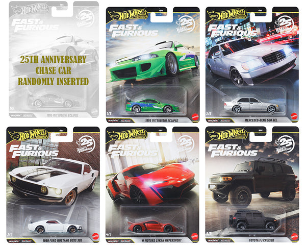 Hot Wheels 1:64 Fast & Furious 25th Anniversary Premium Factory