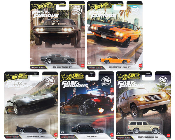 Preorder) Hot Wheels 1:64 Fast & Furious 25th Anniversary Premium