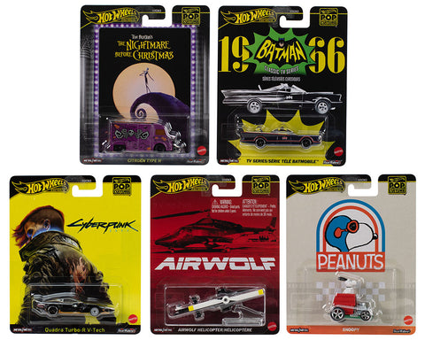 Hot Wheels 1:64 Pop Culture 2025 Factory Sealed Case - M Assortment - Unrivaled USA