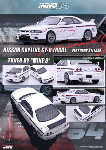 Inno64 1:64 Nissan Skyline GT-R N1 (R33) Tuned By “Mine’s” - Unrivaled USA