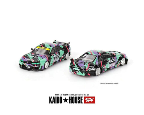 Kaido House x Mini GT 1:64 Nissan Skyline GT-R (R33) HKS V1 - Unrivaled USA
