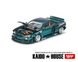 Kaido House x Mini GT 1:64 Nissan Skyline GT-R (R34) Kaido Works Greddy V1 in Green – Limited Edition - Unrivaled USA