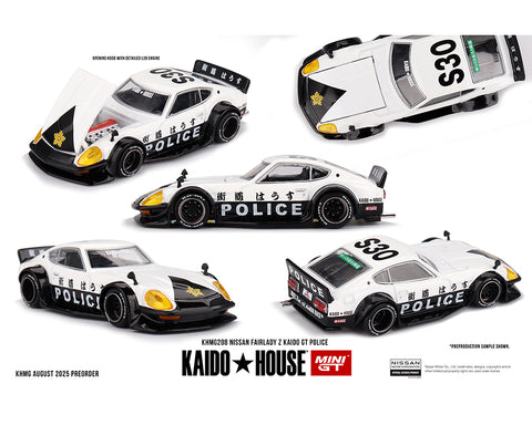 Kaido House x Mini GT 1:64 Nissan Fairlady Z Kaido GT Police - Unrivaled USA