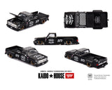 Kaido House x Mini GT Chevrolet Silverado Dually Hot Rod V1 – Flat Black - Unrivaled USA