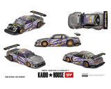 Kaido House x Mini GT Nissan Silvia S13-R Kaido Drift V1 Greddy – Gunmetal Gray - Unrivaled USA
