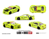Kaido House x Mini GT Nissan Skyline GT-R (R34) Kaido Works V4 – Yellow - Unrivaled USA