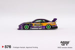Mini GT 1:64 Nissan Silvia S15 LB-Super Silhouette #555 2022 Formula Drift Japan - Unrivaled USA