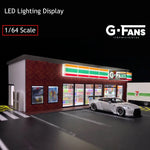 G-Fans 1:64 Scale Illuminated Diorama Model - 7-11 - Unrivaled USA