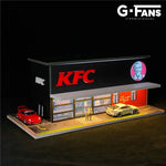 G-Fans 1:64 Scale Illuminated Diorama Model - KFC - Unrivaled USA