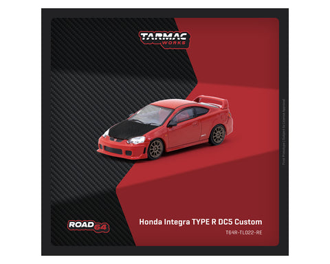 Tarmac Works 1:64 Honda Integra TYPE R DC5 Custom – Red – Road64 - Unrivaled USA