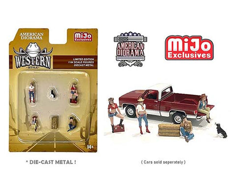 American Diorama 1:64 MiJo Exclusive Figures Set - Western Style - Unrivaled USA