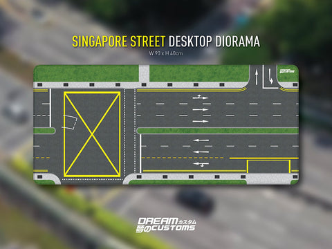 Dream Customs Singapore Street Desktop Diorama - Unrivaled USA