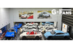 G-Fans 1:64 Scale Illuminated Diorama Model - Porsche Dealership - Unrivaled USA