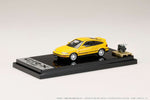 Hobby Japan 1:64 1989 Honda CR-X SiR (EF8) in Yellow with Engine Display Model - Unrivaled USA