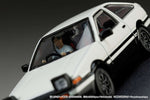 Hobby Japan 1:64 Initial D Toyota Sprinter Trueno GT APEX AE86 with Driver Figure Takumi Fujiwara vs Takeshi Nakazato - Unrivaled USA