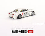 Kaido House x Mini GT 1:64 Nissan Skyline GT-R (R34) Kaido Works V2 (White) Limited Edition - Unrivaled USA