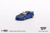 Mini GT 1:64 Honda S2000 AP2 Mugen (Monte Carlo Blue Pearl) - Unrivaled USA