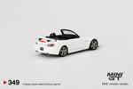 Mini GT 1:64 MiJo Exclusive Honda S2000 (AP2) Type S Grand Prix White - Unrivaled USA