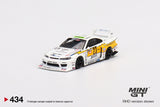 Mini GT 1:64 MiJo Exclusive LB-Super Silhouette Nissan S15 SILVIA #23 2021 Formula Drift Japan - Unrivaled USA