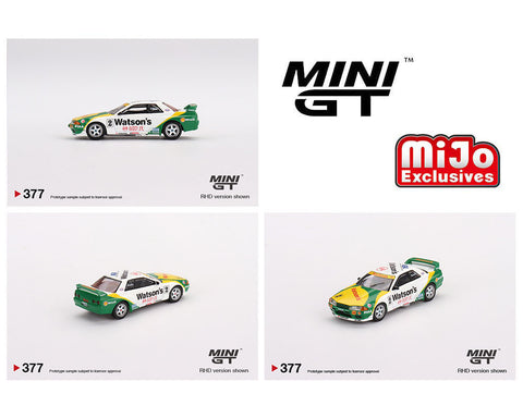 Mini GT 1:64 MiJo Exclusive Nissan GT-R R32 Gr. A #2 1991 Macau GP - Unrivaled USA