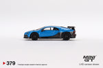 Mini GT 1:64 MiJo Exclusives Bugatti Chiron Pur Sport Blue Limited Edition - Unrivaled USA