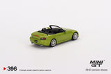 Mini GT 1:64 MiJo Exclusives Honda S2000 (AP2) Lime Green Metallic - Unrivaled USA