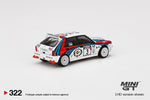 Mini GT 1:64 MiJo Exclusives Lancia Delta HF Integrale Evoluzione 1992 Rally 1000 Lakes Winner #3 - Unrivaled USA