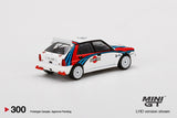 Mini GT 1:64 MiJo Exclusives Lancia Delta HF Integrale Evoluzione Martini Racing - Unrivaled USA