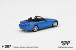 (Preorder) Mini GT 1:64 MiJo Exclusive Honda S2000 (AP2) Laguna Blue Pearl - Unrivaled USA