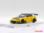 One Model 1:64 J's Racing Type GT Wide Body Honda S2000 (Yellow) - Unrivaled USA