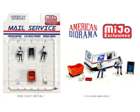American Diorama 1:64 MiJo Exclusive Figures Set - Mail Service - Unrivaled USA