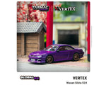 Tarmac Works 1:64 Vertex Nissan Silvia S14 Purple - GLOBAL64 - Unrivaled USA