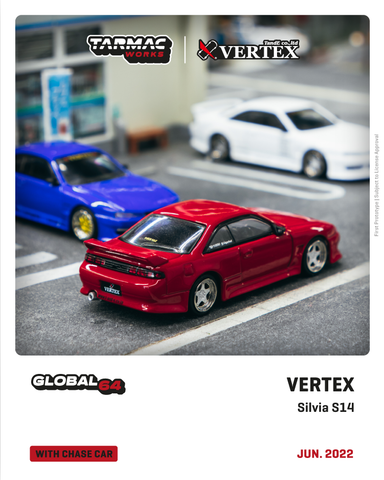 Tarmac Works 1:64 Vertex Silvia S14 Red - GLOBAL64 - Unrivaled USA