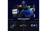 Time Micro 1:64 Fast & Furious Nissan Skyline GT-R (R34) "Tribute to Classics" - Blue - Unrivaled USA