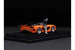 YM Model 1:64 Veilside Mazda RX-7 (FD3S) in Orange/Black with Han Figure - Unrivaled USA