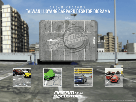 (Preorder) Dream Customs Taiwan Luoyang Carpark Desktop Diorama - Unrivaled USA
